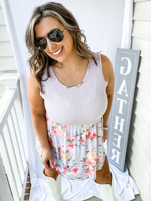 Lavender Floral Tank