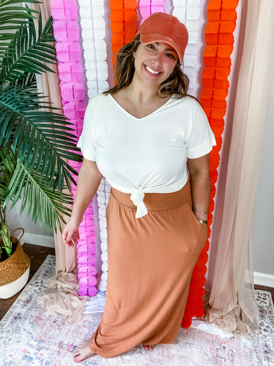 Maxi Skirt • Almond Clay