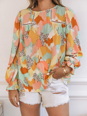 Pastel Leop Blouse