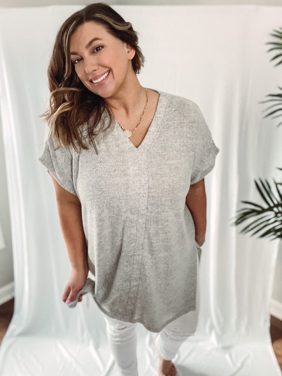 Heather Grey Tunic