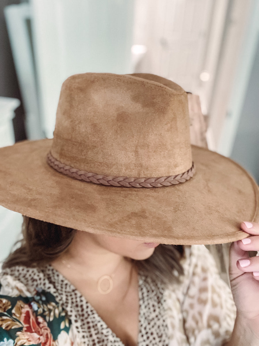 Suede Tan Hat