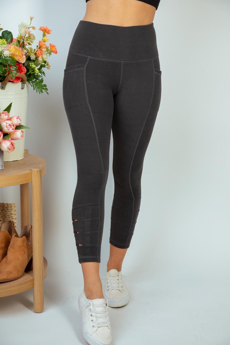 Cropped Tummy Control Leggings