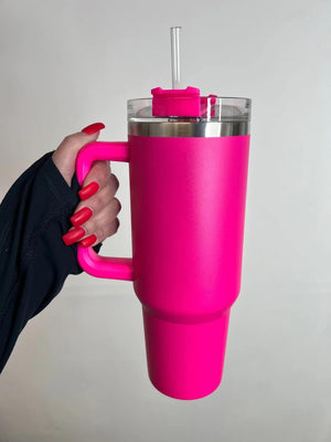 40 OZ Quencher Tumbler • Hot Pink