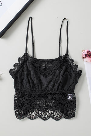 Lace Cropped Cami Bralette