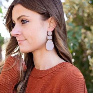 Taupe Mod Earrings