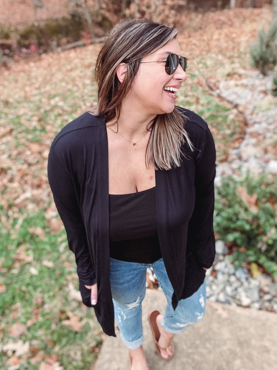 Sleek Chic Cardi • Black