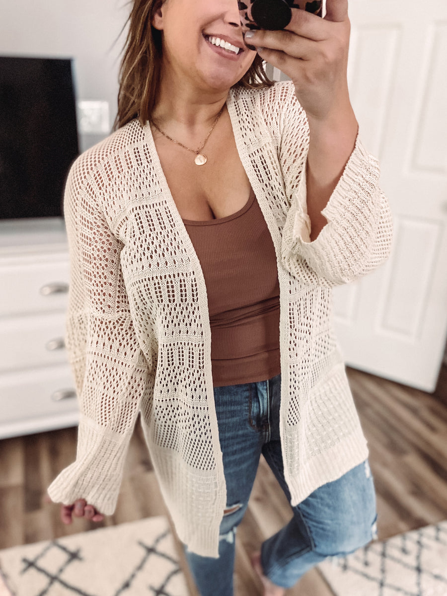 Net Knit Cardigan