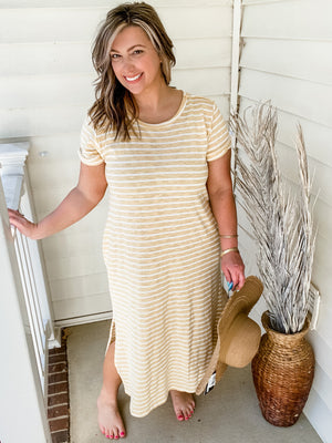 Honey Striped Midi