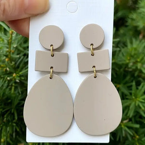 Taupe Mod Earrings