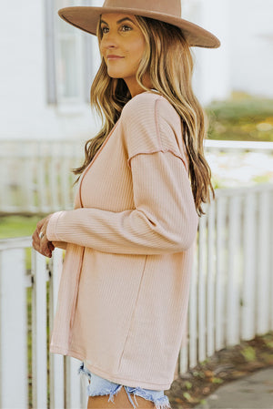 Apricot Seam Top