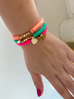 Neon Beaded Bracelet