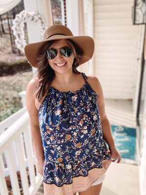 Boho Navy Tank