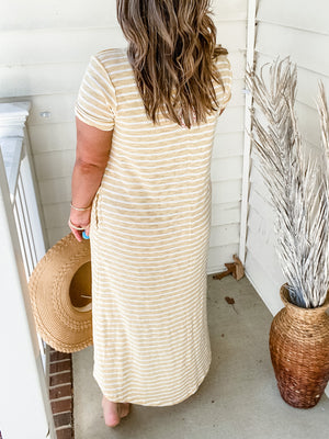 Honey Striped Midi