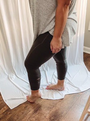 Cropped Tummy Control Leggings