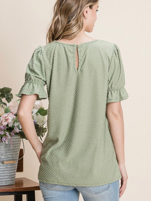 Sage Swiss Top