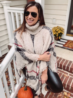 Plaid Poncho