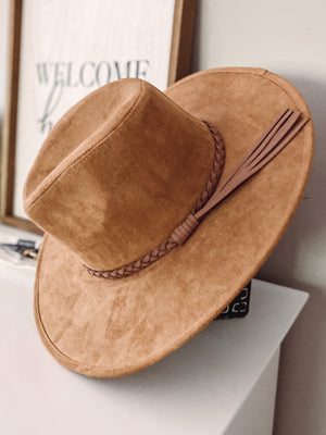 Suede Tan Hat