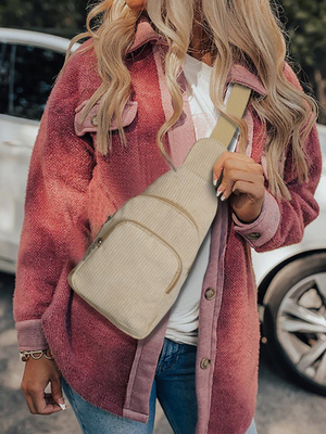 Corduroy Shoulder Bag