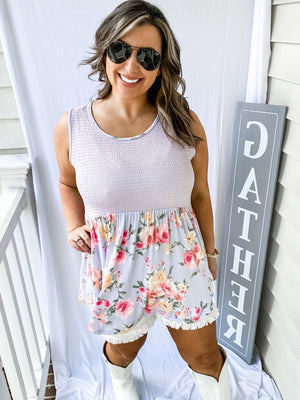 Lavender Floral Tank