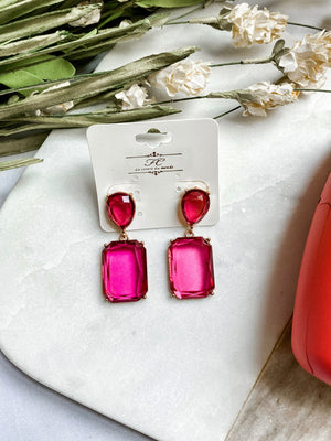 Fuchsia Dangle Earrings