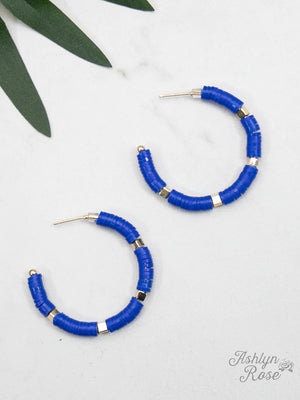 Royal Bead Hoops