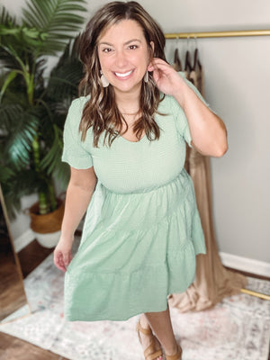 Sage Poppy Dress