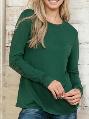 Holly Sequin Patch Top