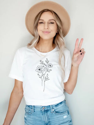 Sunday Steal Tee • Flowers