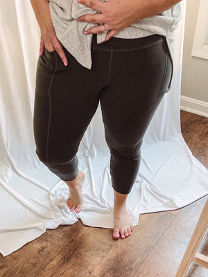 Cropped Tummy Control Leggings