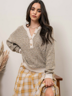 Multi Taupe Sweater