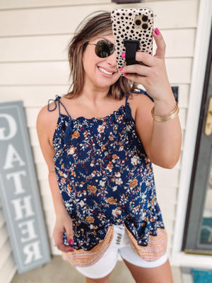 Boho Navy Tank