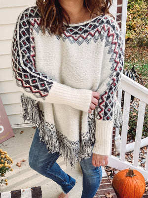 Winter Poncho Top