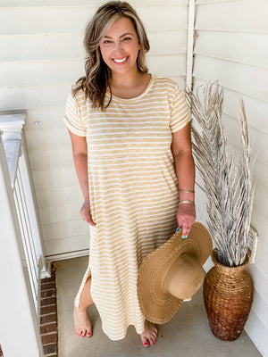 Honey Striped Midi