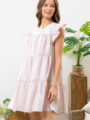 Pink Stripe Dress