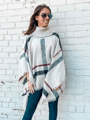 Plaid Poncho