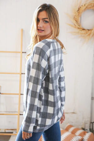 Soft Plaid Pullover