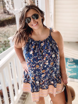 Boho Navy Tank