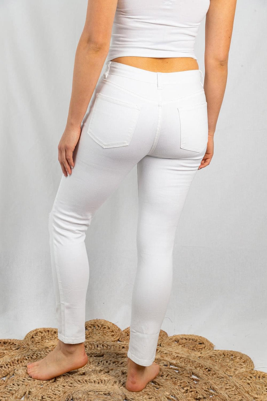 Destroyed Skinnies • White