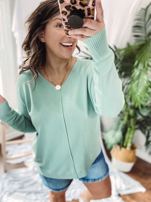 Dusty Green Sweater