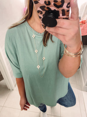 Sea Green Top