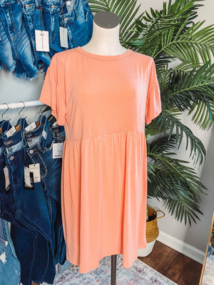 Peach Easy Dress