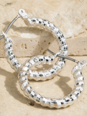 Twisted Mini Hoops ( 2 Colors )