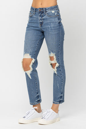 JB High Waist BF Jeans