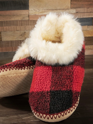 Holiday Plaid Slippers