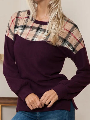 Burg Plaid Top