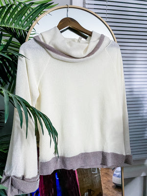 Two Tone Knit Top