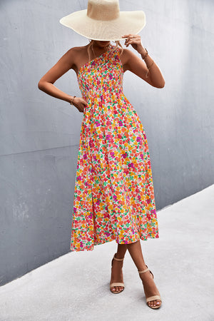 Smocked Floral Midi Dress (4 Colors)