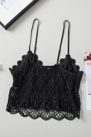 Lace Cropped Cami Bralette