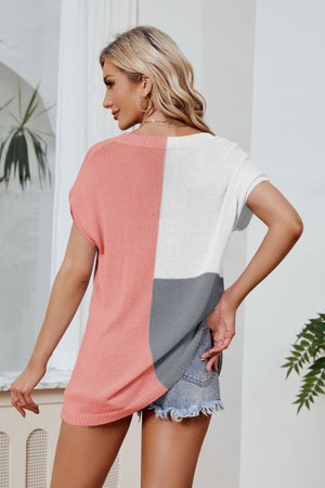 Color Block Knit Top (3 Colors)