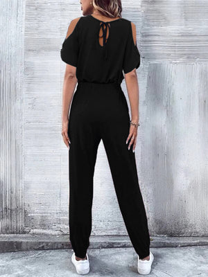 Cold Shoulder Jumpsuit (2 Colors)